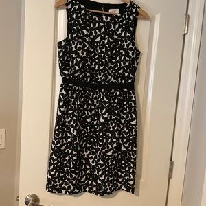 Flower print sleeveless dress